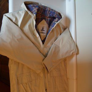 Misty Harbor Flannel Lined Hooded Rain Coat Size Large